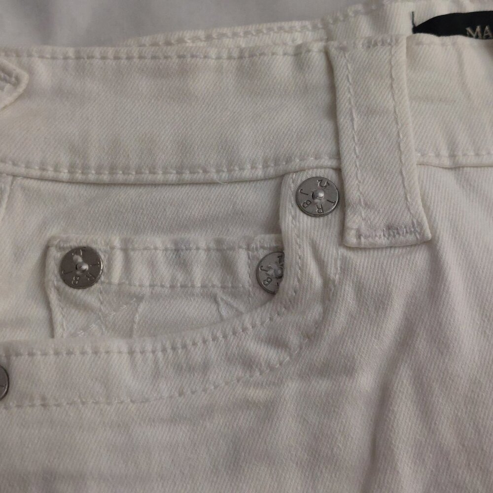 True Religion Brand Jeans White Denim Maisie High Rise Shorts NWT $129 - Picture 11 of 16